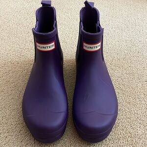 Hunter Women's Deep Purple Rain Boots